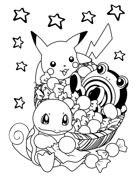 pokemon colouring in pages|Printable Pokémon Coloring Pages 